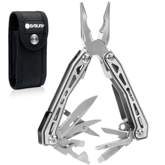 Multitool BIBURY BI2043 17 en 1 con alicates, tijeras y destornillador