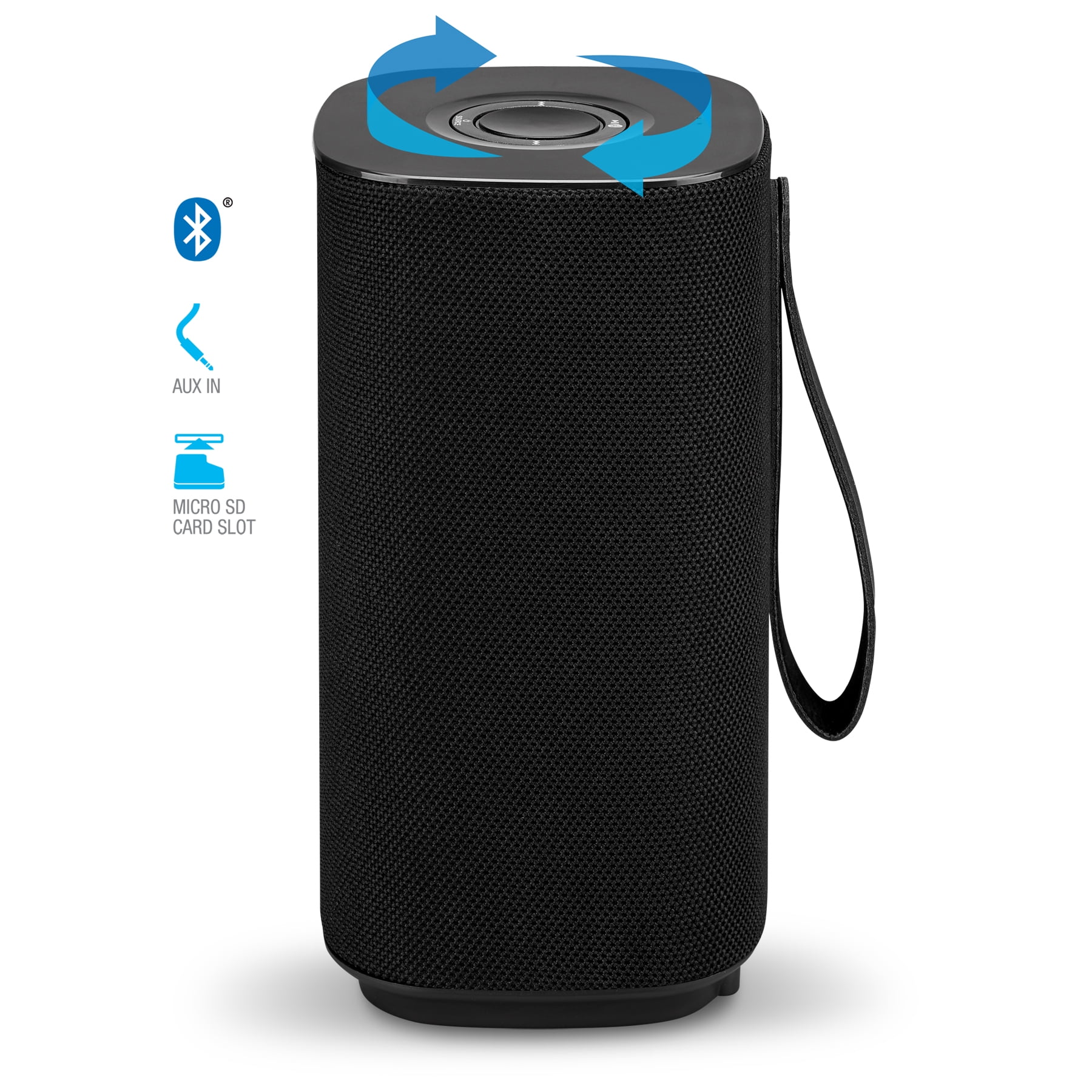 iLive Wireless Portable Fabric Speaker, ISB180B, Black 