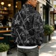 thumbnail image 7 of Havenx Flannel Quarter Zip Pullover for Men Long Sleeve Collared Pullover Sweater Mock Neck Camouflage Print Sweatshirts Casual Soft Outdoor Active 2026 Fall Winter Sweater Tops,Black L, 7 of 7