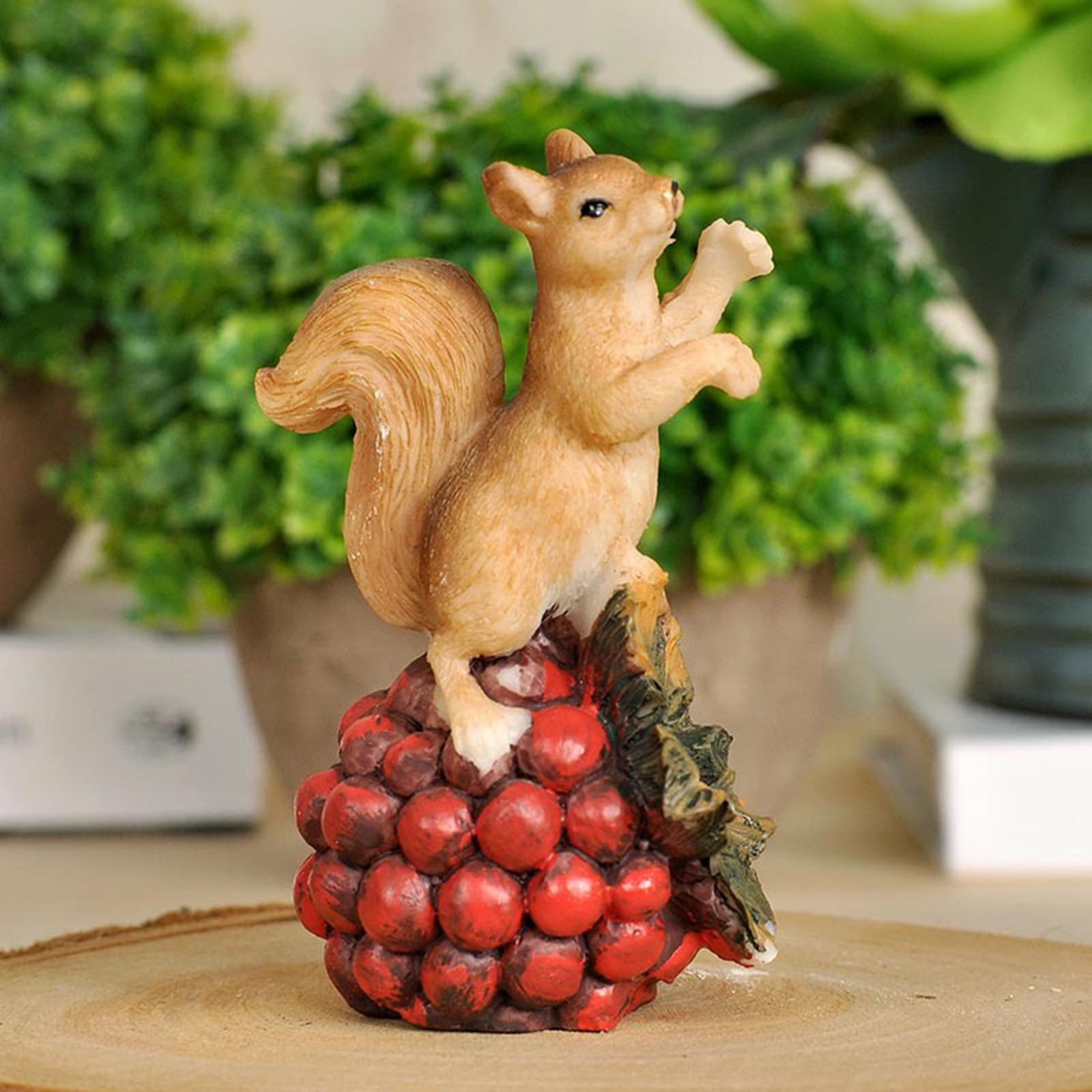 2Pcs Creative Resin Animal Model Chicken Figures For Fairy Garden Decor DIY 