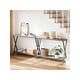 thumbnail image 2 of Industrial-style 2 niveles narrow consola estante: ideal para sofa mesa para sala de estar, hallway, y foyer, 2 of 8