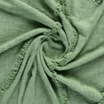 thumbnail image 6 of LR Home Green Shag Diamond Lightweight Cotton Throw Blanket, 50" x 60", 6 of 12
