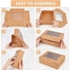 thumbnail image 4 of 20 cajas de papel kraft de 20 x 15 x 6 cm (8 x 6 x 2,5 pulgadas), color marrón, ideales para repostería, con ventana transparente. Incluyen 3 hojas de pegatinas., 4 of 6