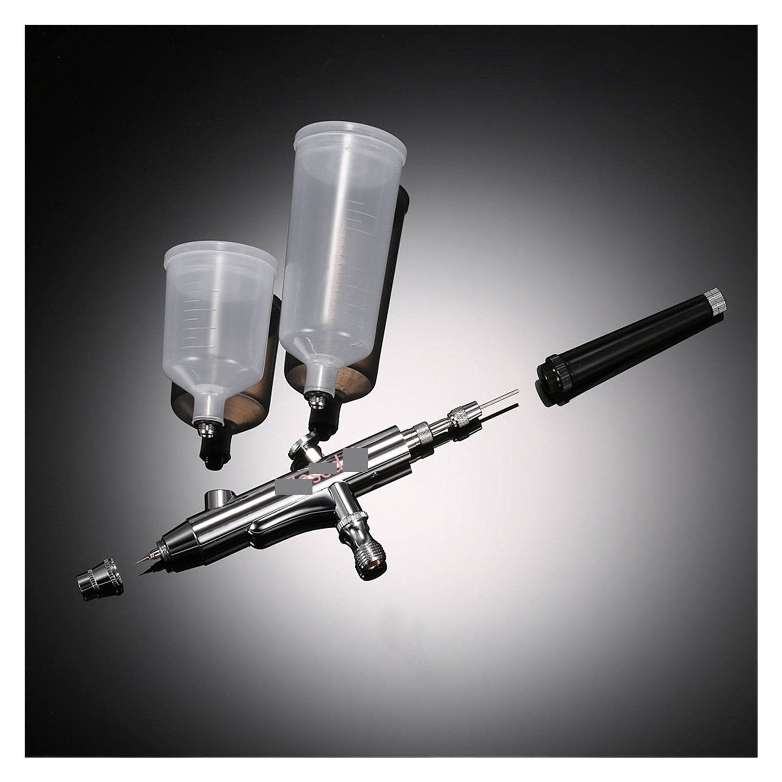 20cc 40cc Airbrush Spray Gun Double Action Air Brush 0.2/0.3/0.5mm Fast Joint Gravity Feed Cake Tattoo Nail Art Car Paint ,Versatile applications