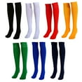 thumbnail image 4 of Becikitc Men’s Over Knee High Football Soccer Sport Socks – Multi Colors, 1/2/3 Pairs, 4 of 7