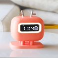 thumbnail image 3 of Alarma Lindo Dibujos Animados Luz Nocturna Reloj Inteligente Para Niños Naranja Rojo, 3 of 5