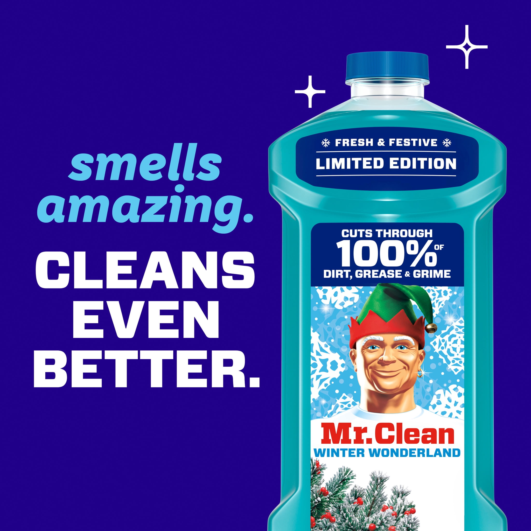 Mr. Clean All Purpose Cleaner, Floor Cleaner, Mop Soap, Cleaning Liquid, Winter Wonderland, 41 fl oz