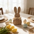thumbnail image 6 of chaungfeng 2PCS Easter Bunny Decor Spring Decorations for The Home, Natural Wooden Table Centerpiece Signs for Home Dining Room Desk Office (Wave point-2pcs), 6 of 9