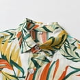 thumbnail image 4 of Larisalt Toddler Baby Boys Summer Clothes Short Sleeve Print Button-Down Shirt Kids Boys Beach Clothing, 4 of 6