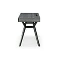 thumbnail image 3 of Noemi Rectangular MDF Desk with 3 Drawers and Ipad Holder, Grey/Black, 3 of 9