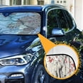 thumbnail image 3 of ALAZA Winter Cherry Floral Windshield Sun Shade Car Foldable Visor Block UV Rays Protector 55"x27.6", 3 of 8