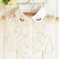 thumbnail image 3 of LoudSung Fake Collar Detachable Half Shirt Blouse Elegant False Collar Crystal Decorative Hollow Dickey Collar Design for Women Girls, 3 of 7