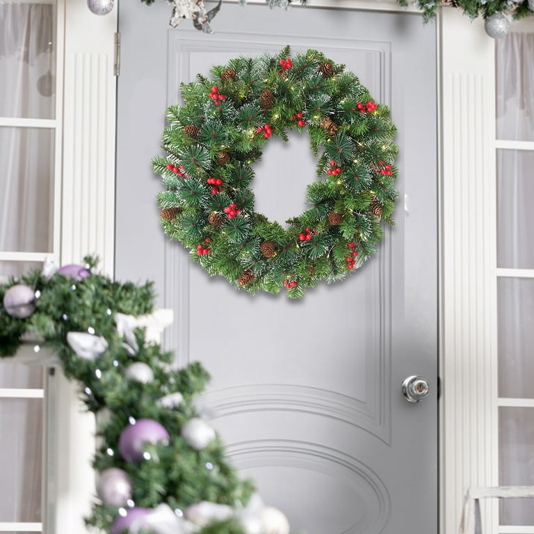 Wreath lights with sale timer