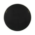thumbnail image 4 of Kate and Laurel Warbrook Rustic Round Wall Mirror, 26 Inch Diameter, Rustic Brown and White, Coastal Circle Mirror with Distressed Frame Detailing and Textured Wooden Inlay, 4 of 8