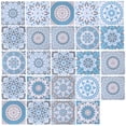 thumbnail image 1 of jesticaly 24piece Waterproof PVC Wall Tile Stickers Moroccan Style Easy To Paste Unique Decoration Modern, 1 of 6