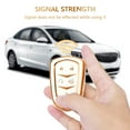 thumbnail image 2 of OFFCURVE for Cadillac Key Fob Cover, Key Fob Case Shell for 2015-2019 Cadillac Escalade CTS XTS ATS STS XT4 XT5 CT6 SRX Premium Soft TPU Smart Key Holder Car Accessories, White gold(1pc), 2 of 6