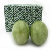 Large Green Jade Baoding Balls - Chinese Health Stress Exercise Balls