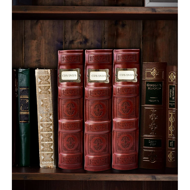 Bellagio-Italia Small CD/DVD Storage Binder, Crimson Red Leather