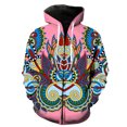thumbnail image 1 of Sudadera con capucha y cremallera estilo nacional retro para hombre, estilo hip hop, informal, genial, para adolescentes, con estampado 3D, manga larga, divertida, unisex, 1 of 6