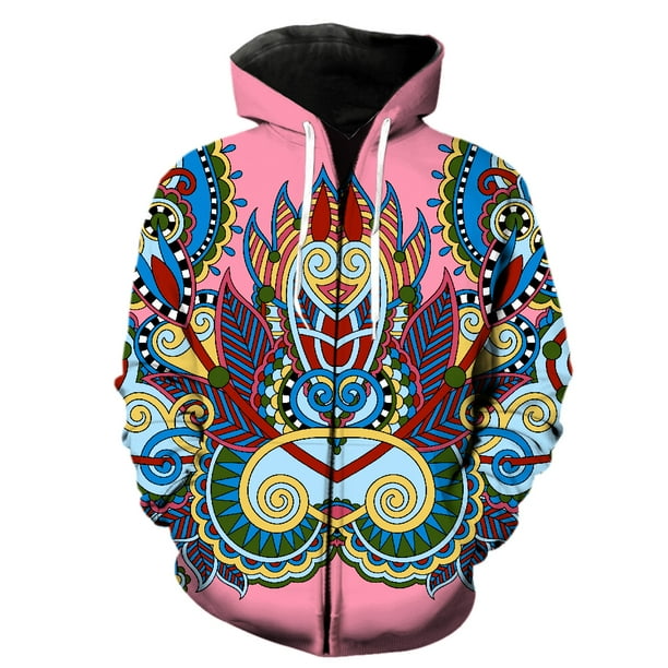 Sudadera con capucha de manga larga con cremallera estilo nacional retro para hombre, gran oferta 2024, divertidas sudaderas casuales para adolescentes, sudaderas unisex de gran tamaño con estampado 3