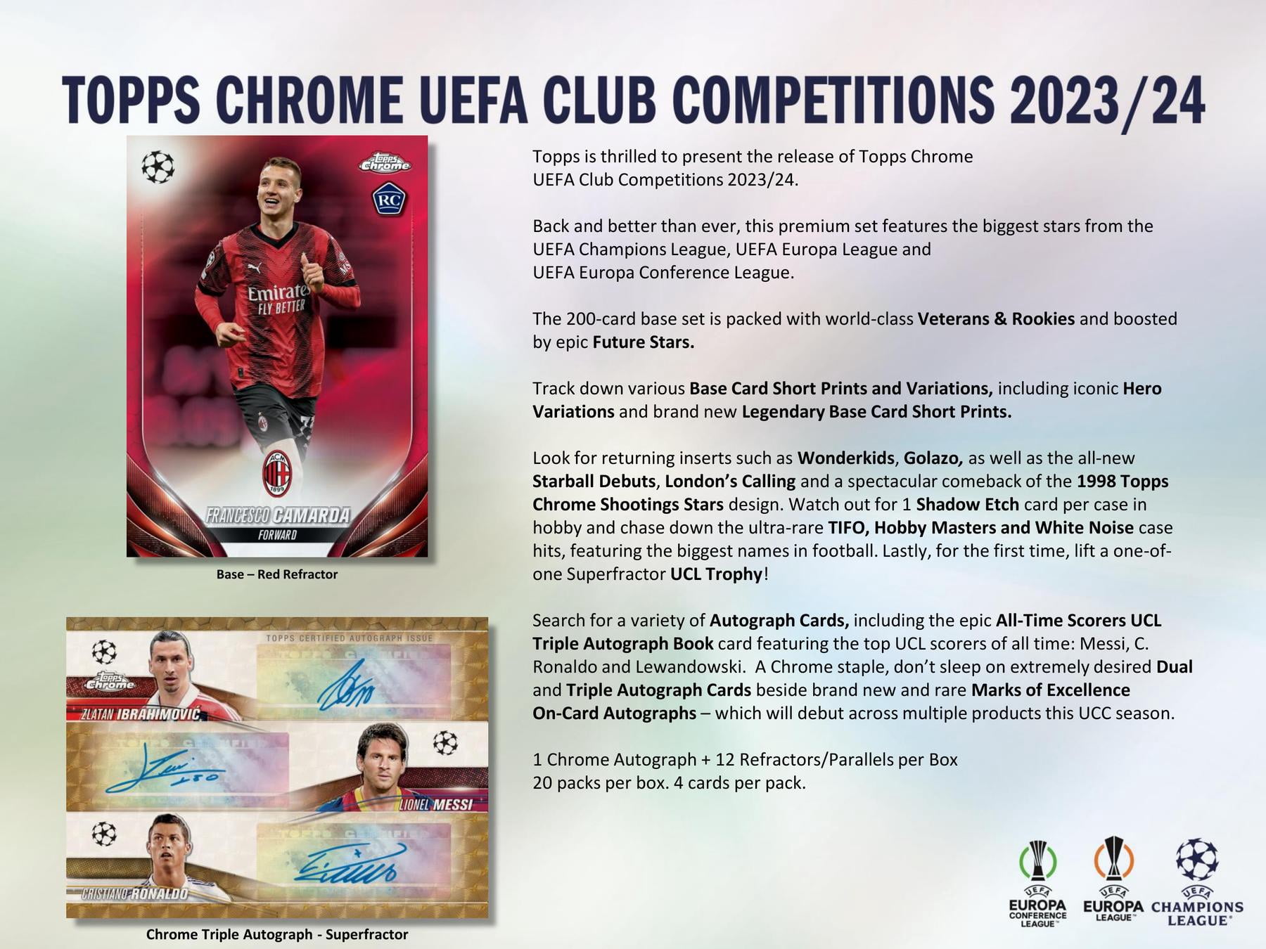 2023/24 Topps Chrome UEFA Club Competitions Soccer Egypt | Ubuy