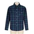 thumbnail image 5 of LNWUY Flannel Shirt for Men Button Shirts Long Sleeve Casual Cozy Vintage Cowboy Plaid Soft Long Sleeve Blouse Shirt Green S, 5 of 5