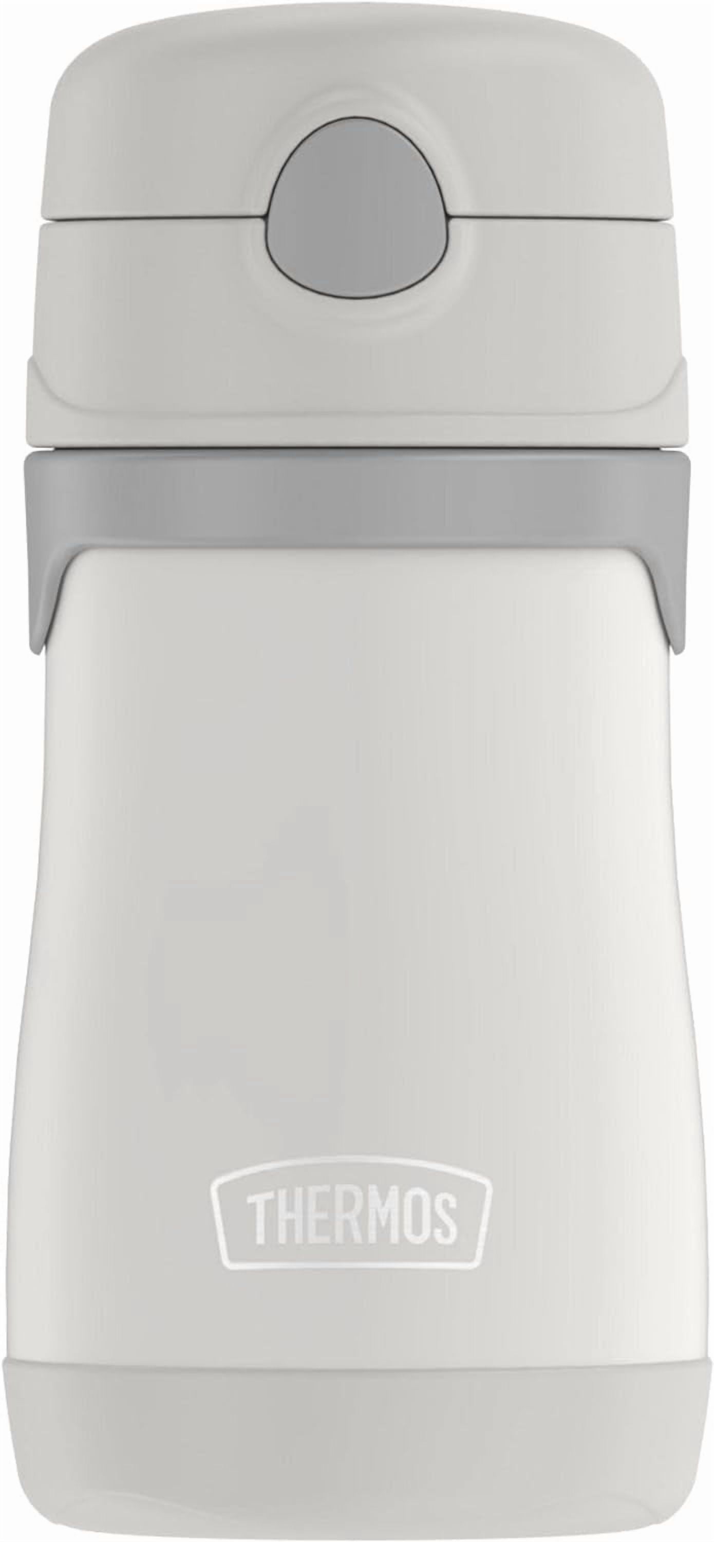 General Baby 10 oz. Stainless Steel Bottle with pop-up straw, Elephants