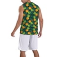 thumbnail image 5 of Rocae Pineapples with Palm Leaves for Men's Basketball Jersey Lightweight and Breathable Athletic Tank Top,Quick-Drying Sports Jersey Medium, 5 of 9