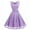 Lavender, variant on Women Floral Lace V Neck Sleeveless Bridemaid Party Dress