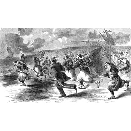Civil War: Zouaves, 1861. /Nthe Charge Of Duryee'S Zouaves. The Fifth