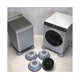 thumbnail image 4 of 4 Piezas Almohadillas Antivibración para Pies de Goma para Lavadora Almohadillas para Pies para Lavadora Almohadilla Antivibración, para Lavadora y Secadora JM MX-0138468FYD, 4 of 5