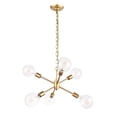 thumbnail image 3 of Nolan 6 light Brass pendant, 3 of 5