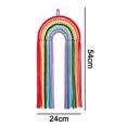thumbnail image 2 of ins decoración niñas arco iris horquilla almacenamiento decoración del hogar tejido colgante adornos de madera Ormromra CPB-DE-SSW599-4, 2 of 2