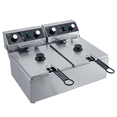 thumbnail image 1 of GloryStar Restaurant-Grade Deep Fryer, Stainless Steel Electric Model with Basket, Lid, and Overheat Safety Feature, 1 of 8