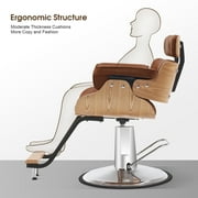 BarberPub Modern Hydraulic Salon Chair, Swivel Barber Chair