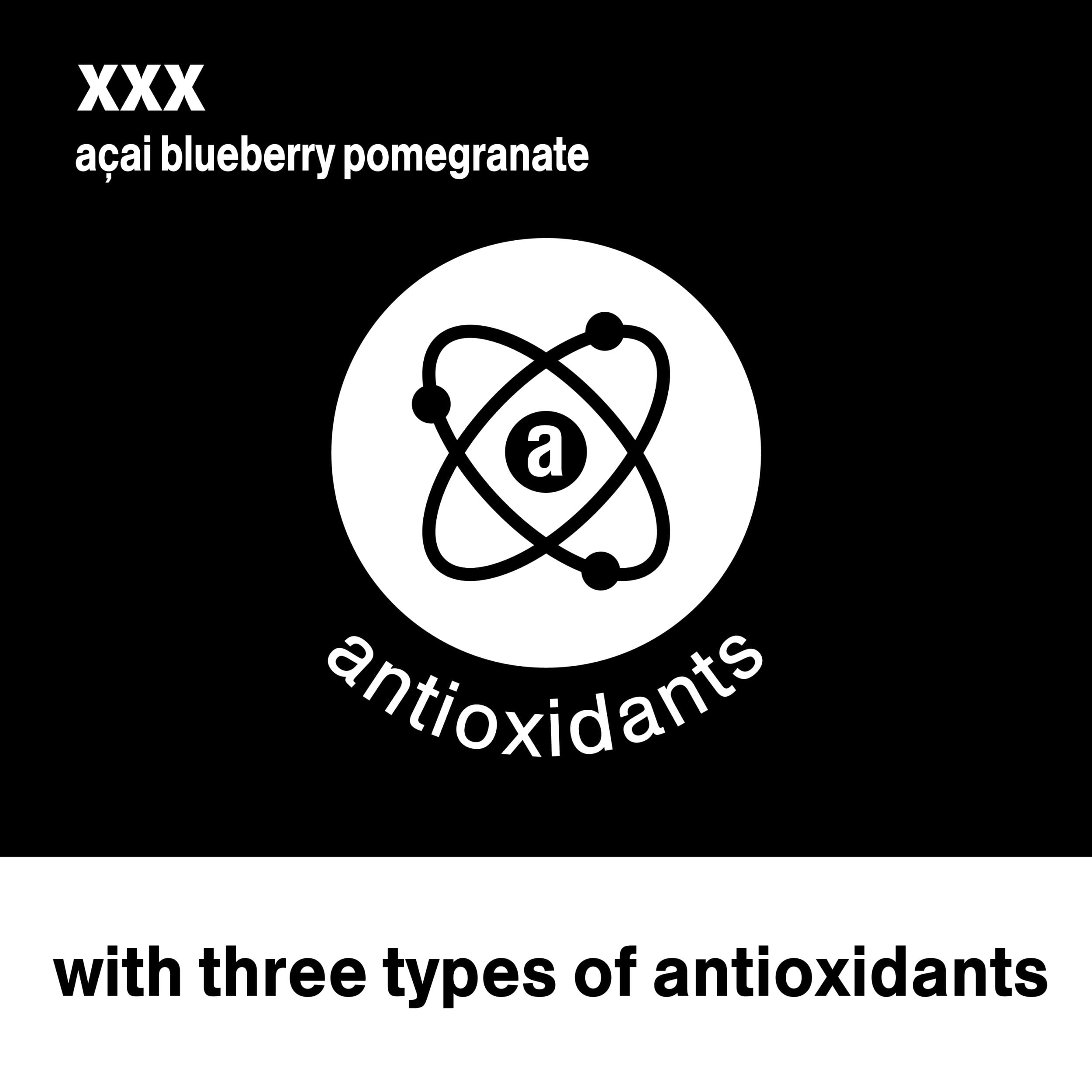 vitaminwater xxx, electrolyte enhanced water w/ vitamins, açai-blueberry-pomegranate drinks, 20 fl oz, 12 Pack