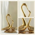 thumbnail image 3 of Swan Pair Showpiece | Pair of Kissing Duck | Swan Showpieces for Home Decor | Showpiece for Office Desk, Living Room, Bedroom | Decorative Accents, Gifting Items | Brass Showpieces- 5 Inch, 3 of 5