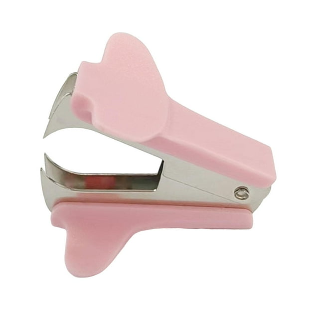 GUOOL Extracteur d'Agrafes Compact pour Bureau École Petit Extracteur d'Agrafes Rose