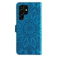 thumbnail image 4 of SaniMore Galaxy S24 5G Wallet Case, [Flower Embossed] Premium PU Leather Flip Protective Case with Card Holder & Stand Cover for Samsung Galaxy S24 6.2" 2024, Blue, 4 of 11