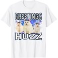thumbnail image 1 of Greetings Huzz Funny Silly Cat Meme, camiseta Alpha Slang, 1 of 2