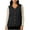 Black, variant on Womens Quilted Vest Lightweight Sleeveless V Neck Button Down Gilet Fall Winter Outerwear Vests with Pockets