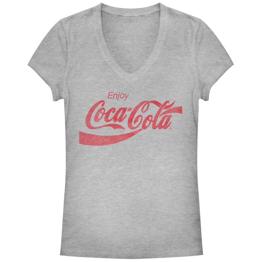Coca-Cola Straight Up Gray Juniors T 