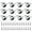 0.5 inches, variant on Rubber Small Casters Noise Reductions Wheel Metal Frame 360 Rotates Design for Cabinets Chairs Tables Quick Install
