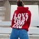thumbnail image 4 of Sudadera con capucha y cremallera estilo Harajuku retro Y2K con estampado de calaveras de diamantes de imitación para mujer de Europa y América 2021, 4 of 4