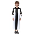 thumbnail image 1 of Moggemol Boys Graduation Gown Praise Dance Dress Color Block Long Sleeve Church Choir Robe Black 16, 1 of 6
