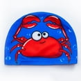 thumbnail image 3 of CSChome Chapeau de Natation Imperméable Chapeau de Natation Respirant Haute Élasticité Séchage Rapide Protection des Oreilles Imprimé Dessin Animé Chapeau de Piscine Enfants, 3 of 7