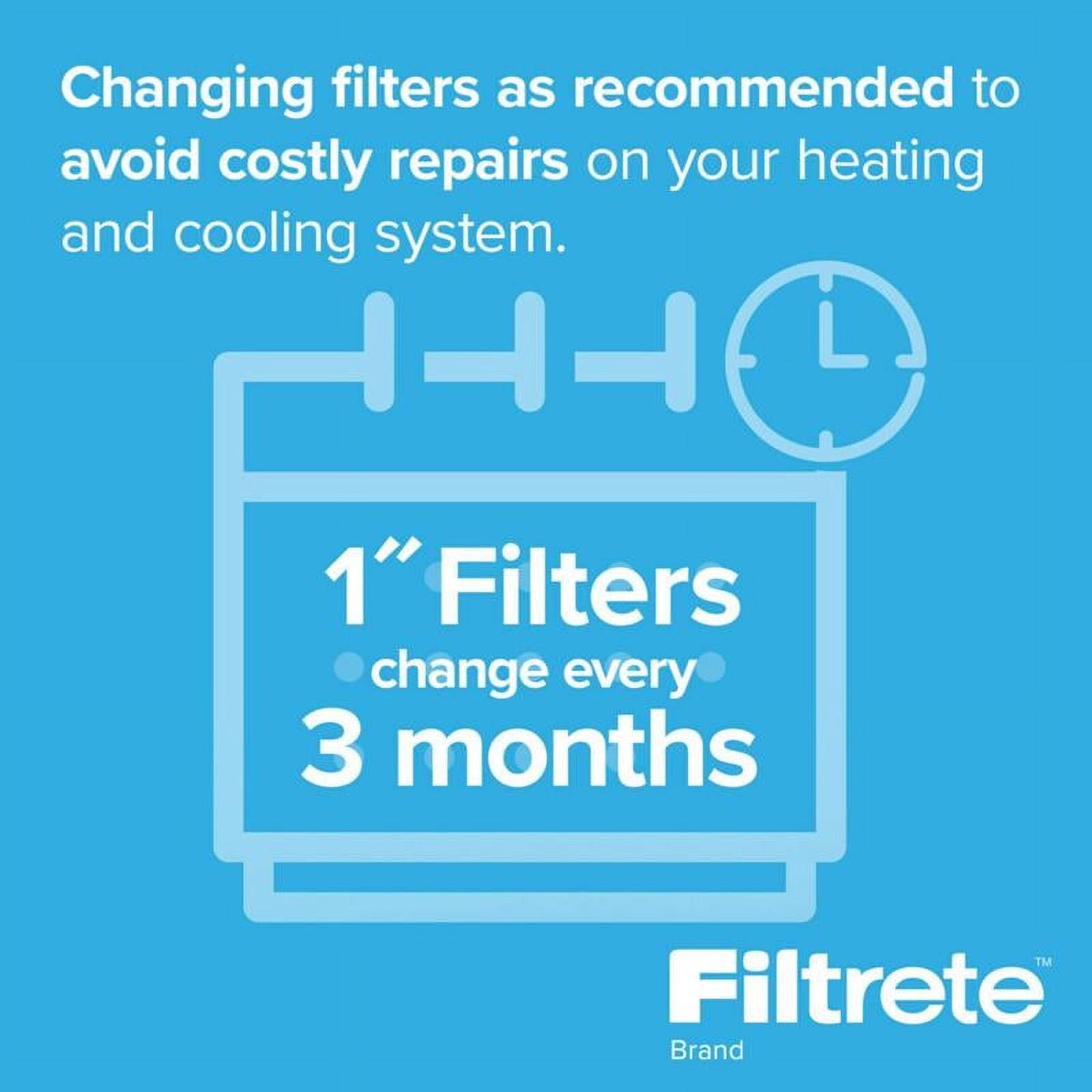 3M Filtrete Air Filter, MPR 600, 16" x 25" x 1", 1-pack