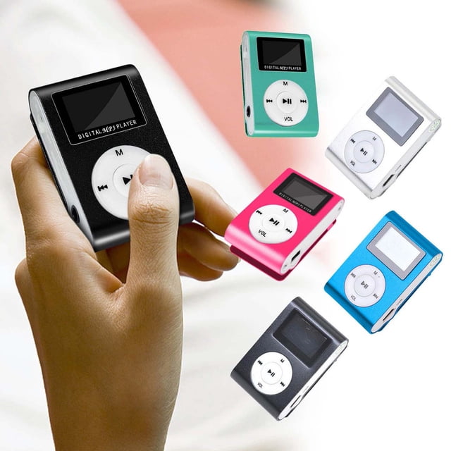Cagogo under $5 5Pcs Mini MP3 Player, Mini MP3 Player, USB LCD Screen Music Player, Clip On MP3 Player, Card Support MP3 Player, Sports Music Player, Rechargeable MP3 Player, Portable Music Player
