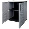 thumbnail image 1 of vidaXL Armoire de Rangement de Jardin Gris et Noir 68x37x84 cm PP, 1 of 5