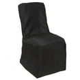thumbnail image 6 of Efavormart 20 PCS Black Square Top Polyester Banquet Chair Cover Dinning Event Slipcover For Wedding Party Banquet Catering, 6 of 11